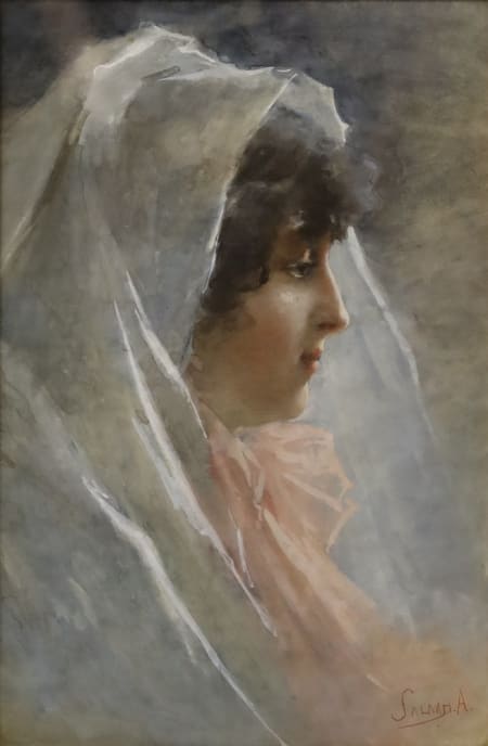 Amedeo Salanti — Profilo di fanciulla